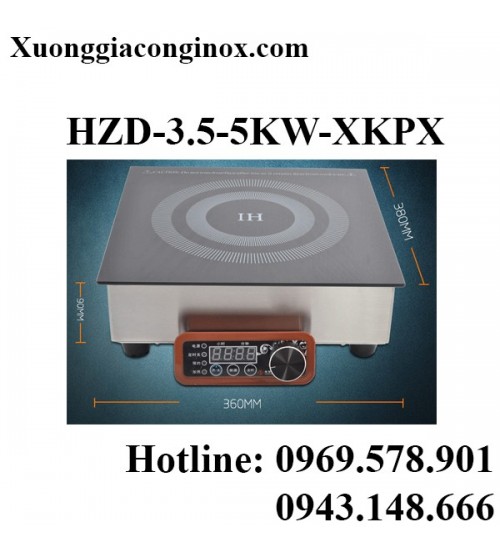 Bếp từ công nghiệp  lắp âm 3.5-5KW HZD-3.5-5KW-XKPX