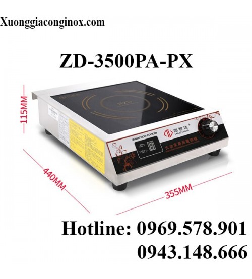 Bếp từ công nghiệp phẳng mỏng 3.5KW HZD-3500PA-PX