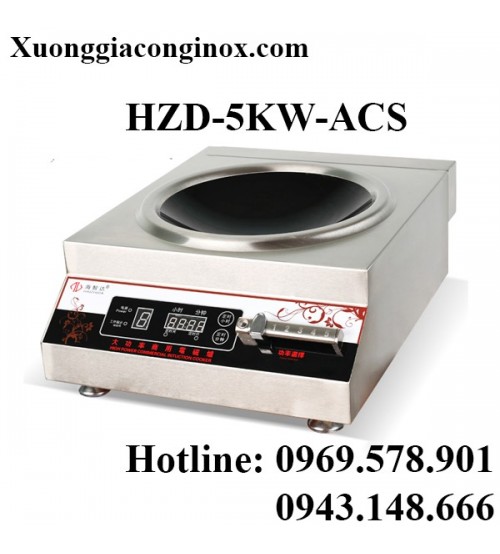 Bếp từ công nghiệp mặt lõm có hẹn giờ 5KW HZD-5KW-ACS