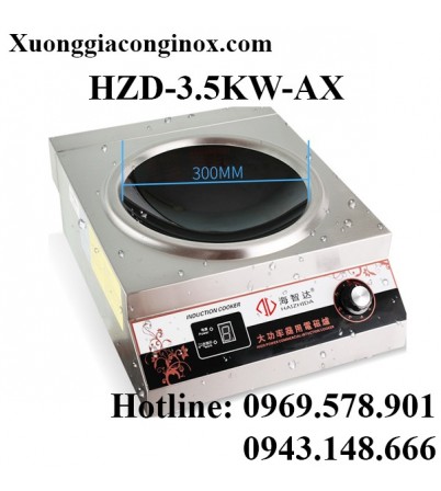 Bếp từ công nghiệp mặt lõm 3.5KW HZD-3.5KW-AX