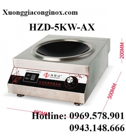 Bếp từ công nghiệp mặt lõm 5kW HZD-5KW-AX