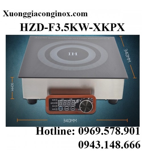 Bếp từ công nghiệp lắp âm vuông 3.5KW HZD-F3.5KW-XKPX