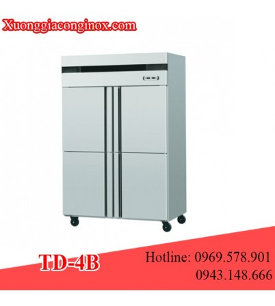 Tủ đông inox 4 cánh 2 chế độ TD-4B