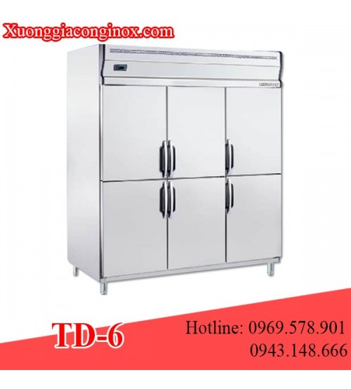 Tủ đông inox 6 cánh TD-6